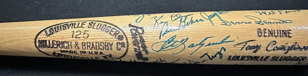 1967 Boston Red Sox Team Signed Tony Conigliaro Game Bat Ken Coleman Estate