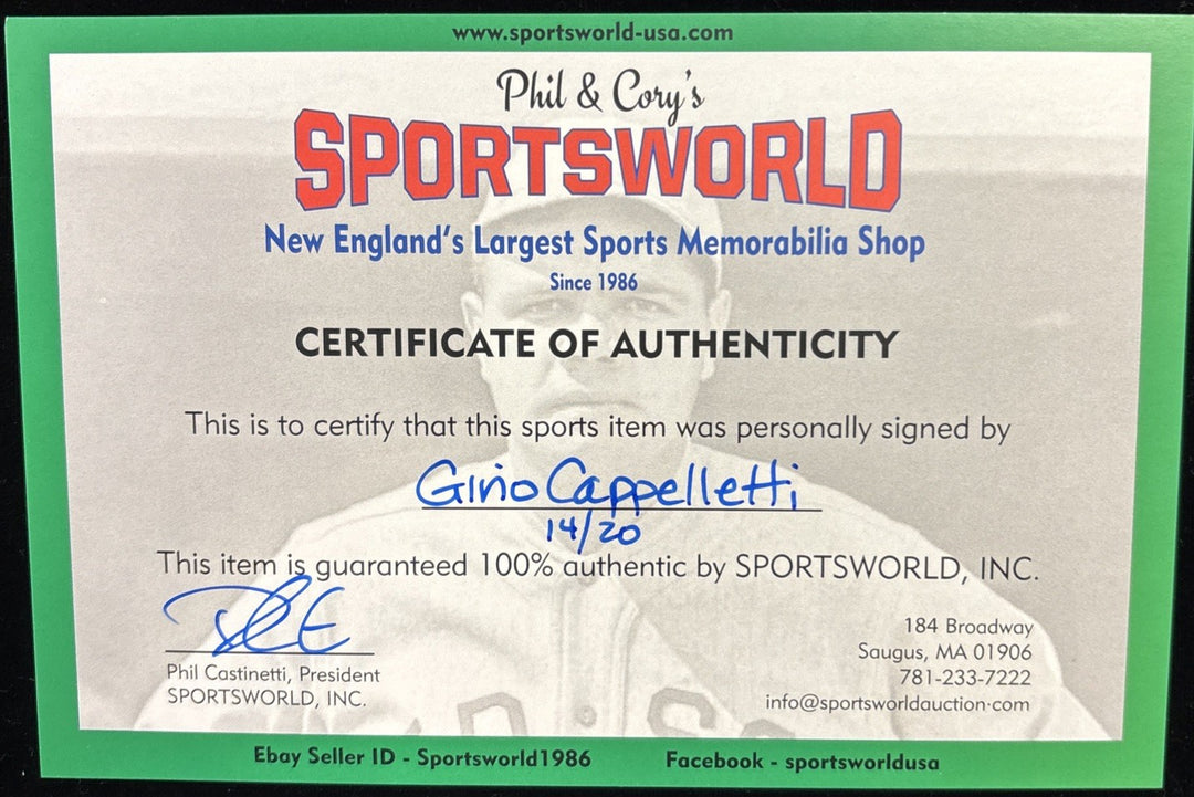 Gino Cappelletti New England Patriots 16x20 Signed Picture