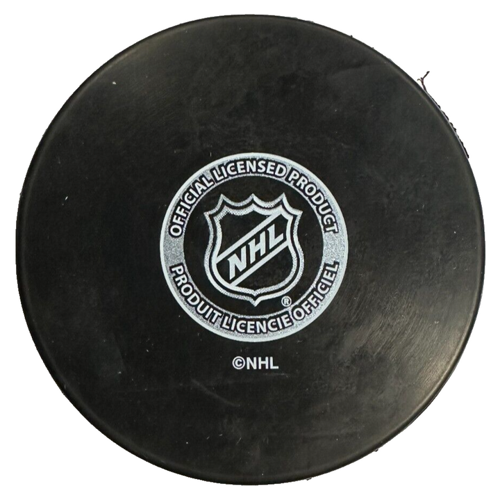 Andy Moog Autographed Edmonton Oilers Hockey Puck NHL