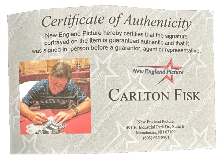 Carlton Fisk Autographed Comiskey Park Inaugural Season Game Baseball White Sox