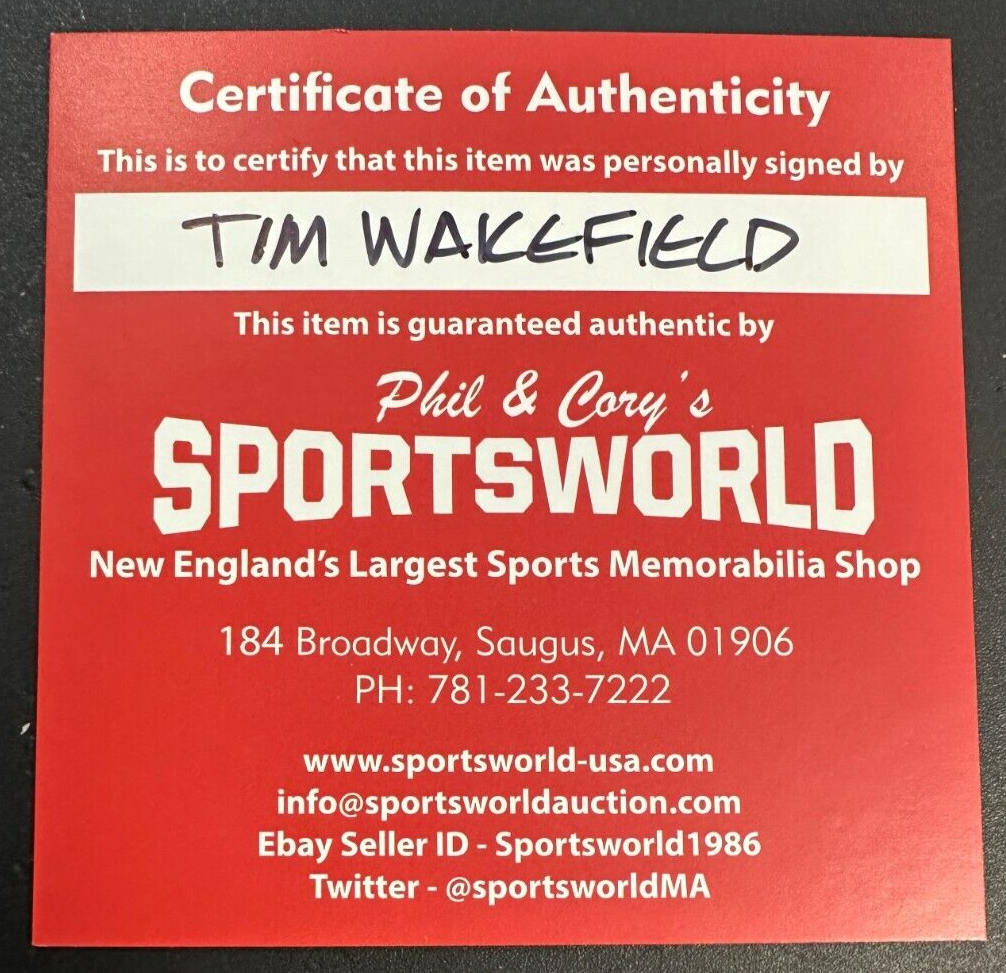 Tim Wakefield Autographed Rawlings OML Baseball Boston Red Sox MLB Hologram