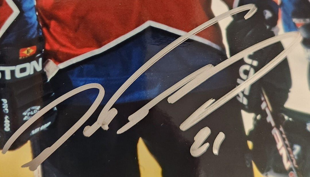 Peter Forsberg Autographed 8x10 Photo W/ Sakic Avalanche HOF