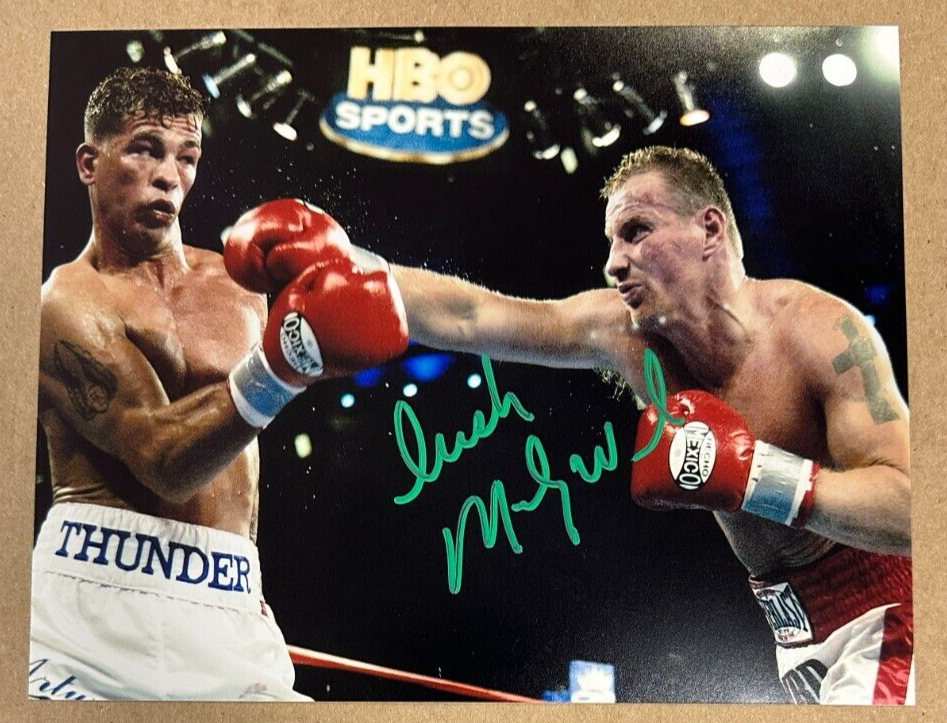 Irish Micky Ward Vs. Arturo Gatti Autographed 8x10 Photo