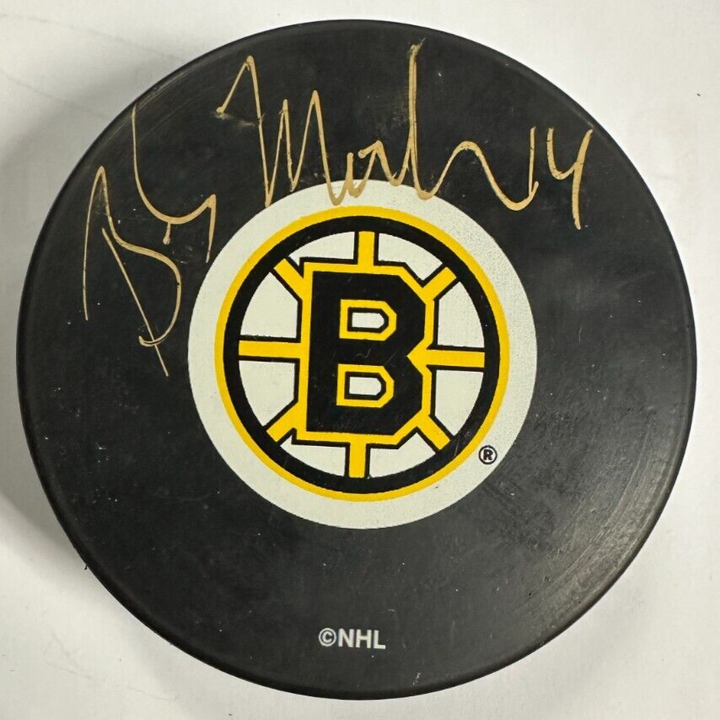 Bobby Miller Autographed Boston Bruins Hockey Puck BAS