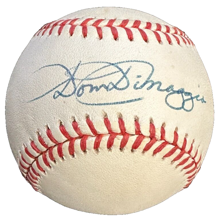 Dom DiMaggio Autographed American League Baseball Boston Red Sox