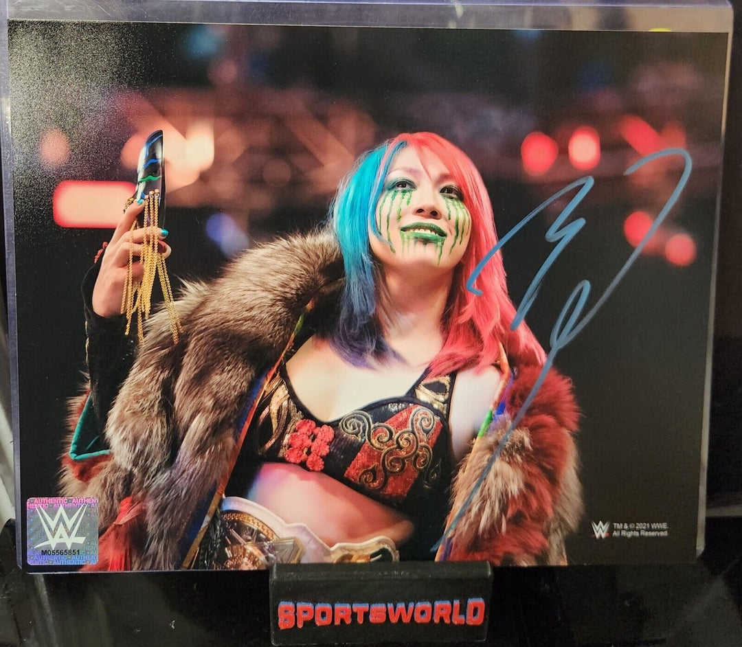 Asuka Signed 8x10 Photo Wrestling WWE COA