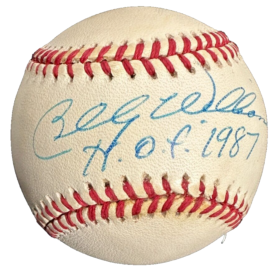 Billy Williams Autographed National League Baseball W/ HOF 87 Cubs TriStar