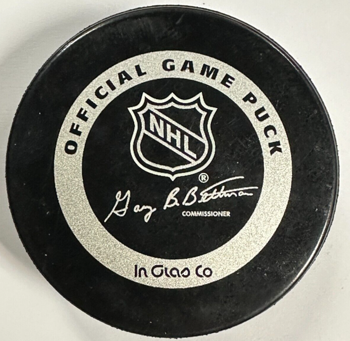 Pavel Bure Autographed New York Rangers Official Game Hockey Puck HOF