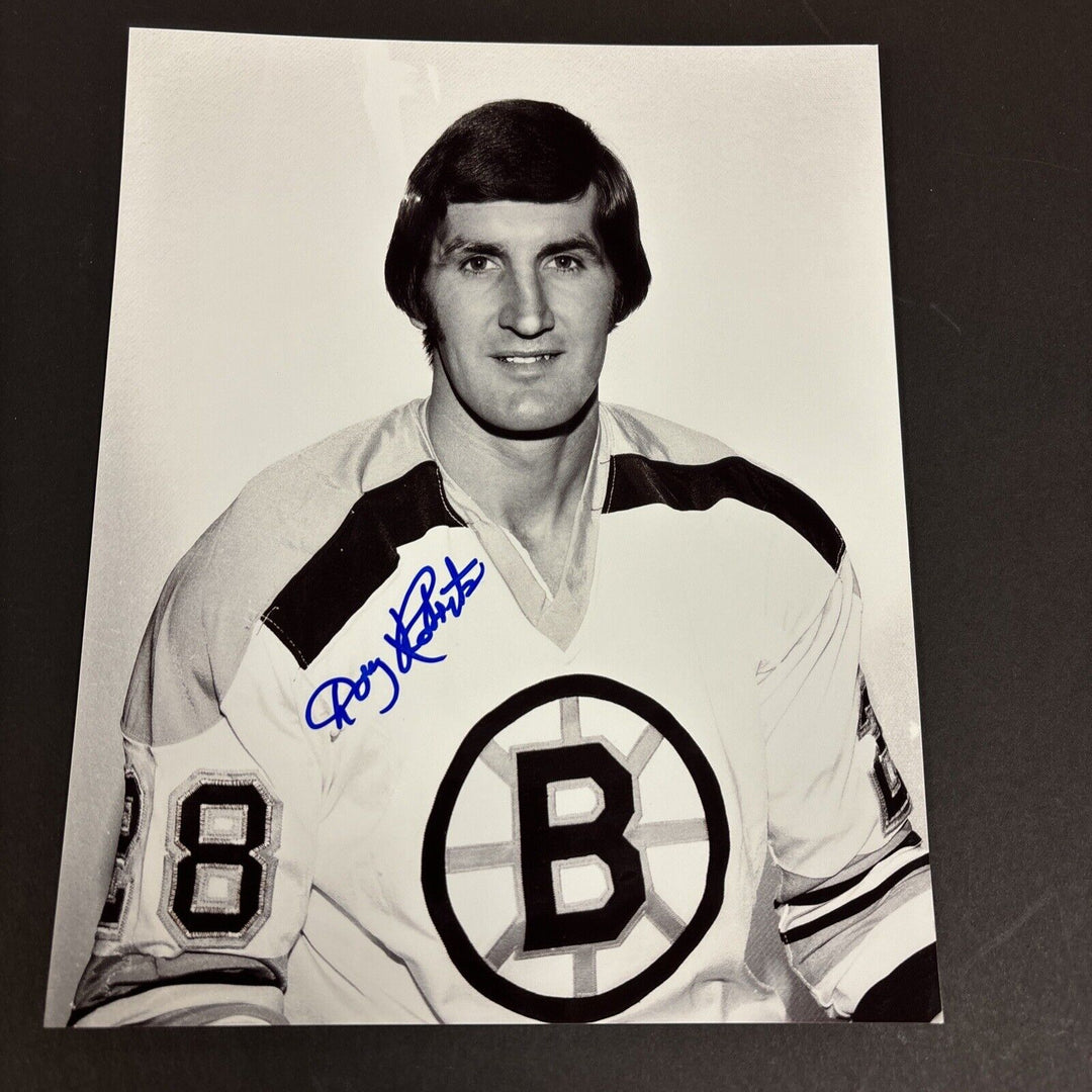 Doug Roberts Signed 8x10 Boston Bruins Sportsworld