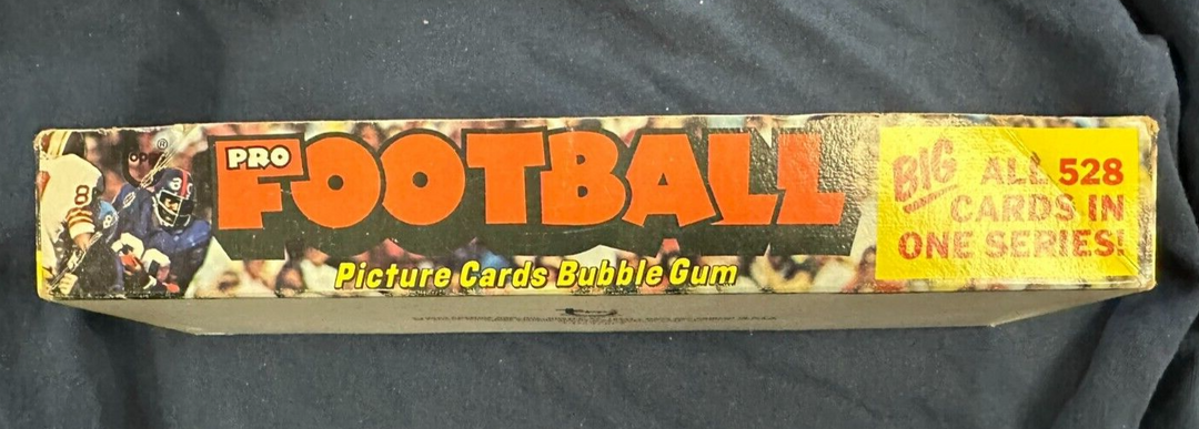 Vintage 1974 Topps Football Empty Wax Pack Box