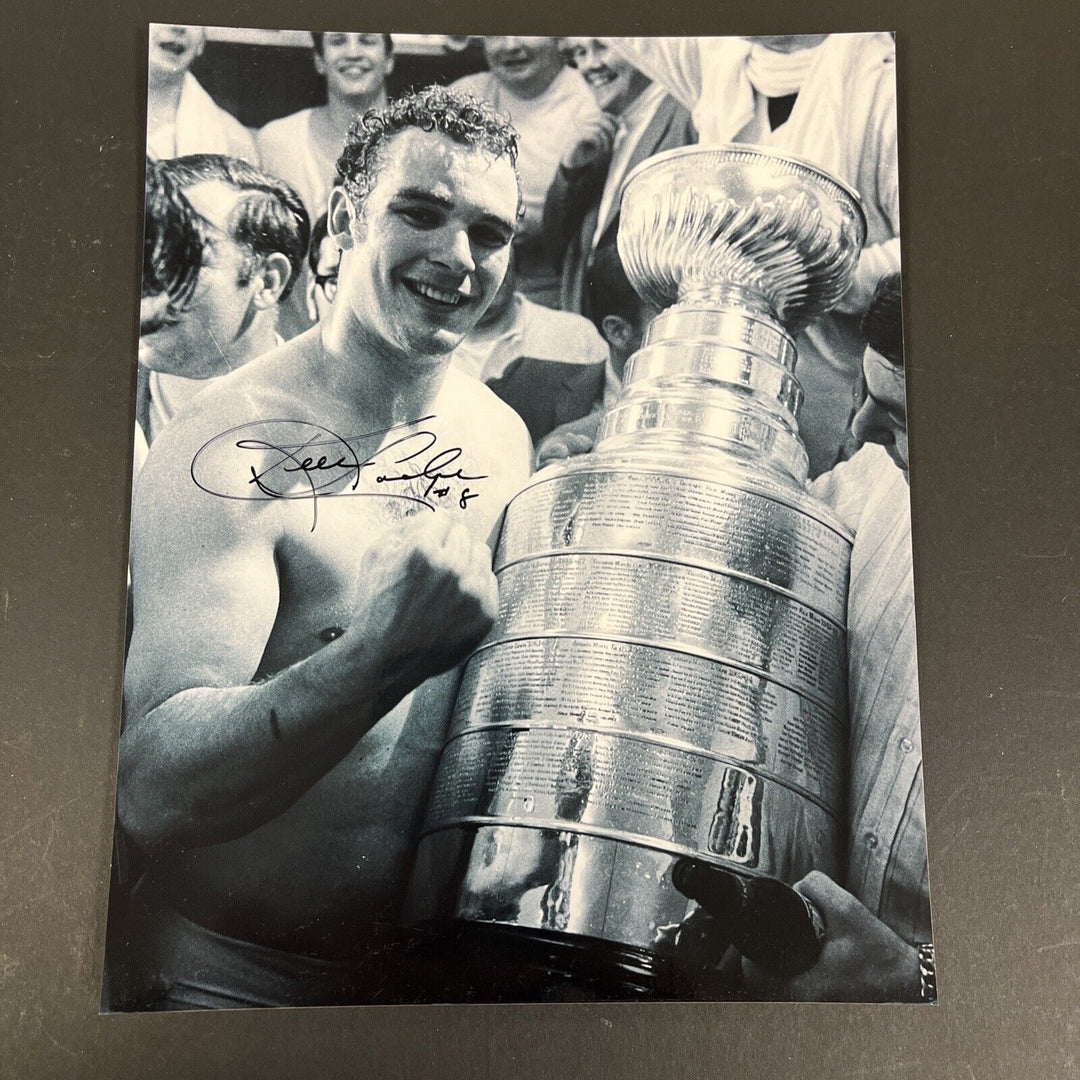 Ken Hodge With The Stanley Cup Signed 8x10 Boston Bruins Sportsworld