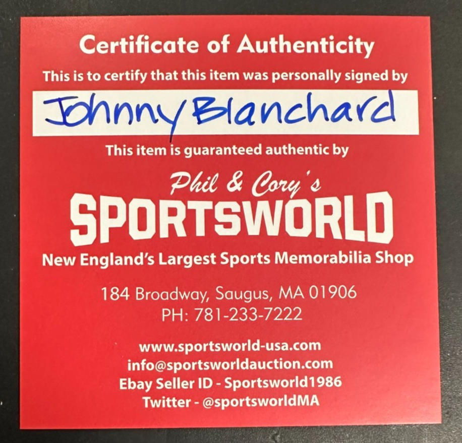 Johnny Blanchard Autographed ONL Baseball W/ 1961 World Champs Insc