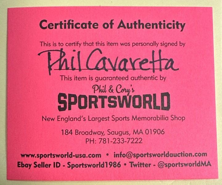 Phil Cavaretta Autographed Official National League Baseball W/ MVP 1945 Insc