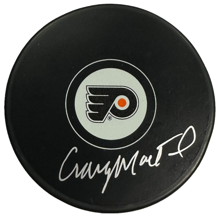 Craig MacTavish Autographed Philadelphia Flyers Hockey Puck NHL