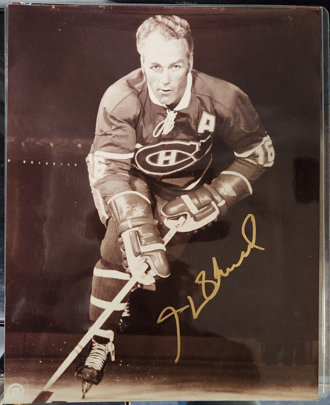 Henri "Pocket Rocket" Richard Montreal Canadiens HOF COA