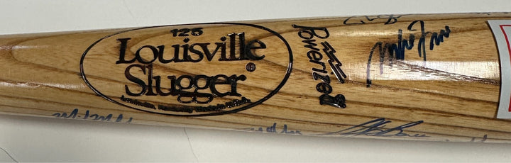 1988 Team USA Baseball Team Autographed Bat Abbott Ventura Nagy Martinez /800