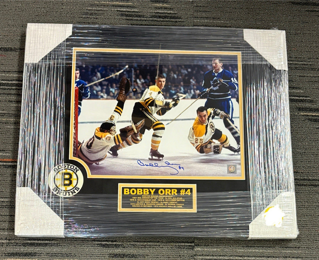 Bobby Orr Signed Framed 11x14 Photo Great North Road COA Boston Bruins