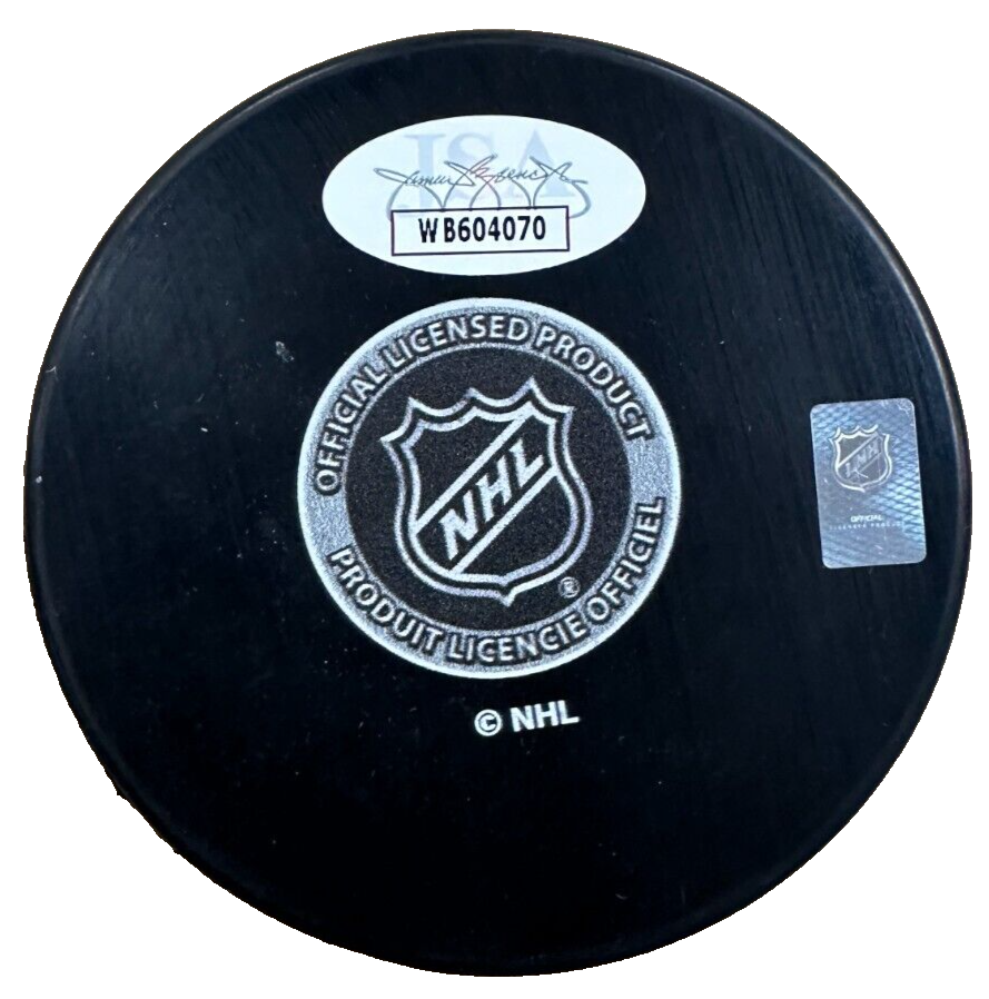 Tim Thomas Autographed Boston Bruins 100th Anniversary Puck JSA