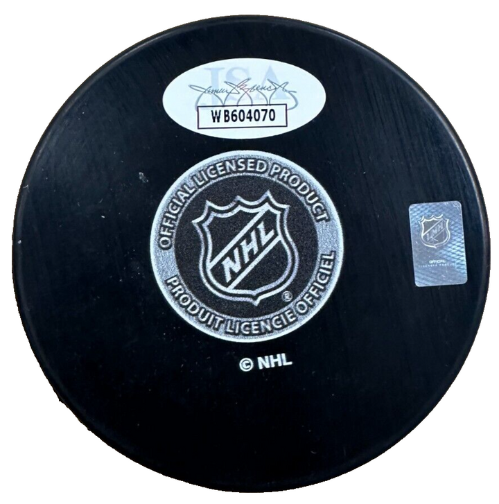 Tim Thomas Autographed Boston Bruins 100th Anniversary Puck JSA