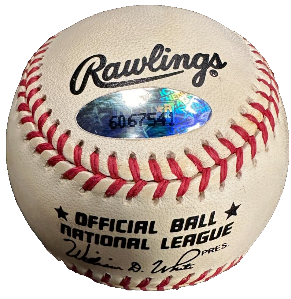 Billy Williams Autographed National League Baseball W/ HOF 87 Cubs TriStar