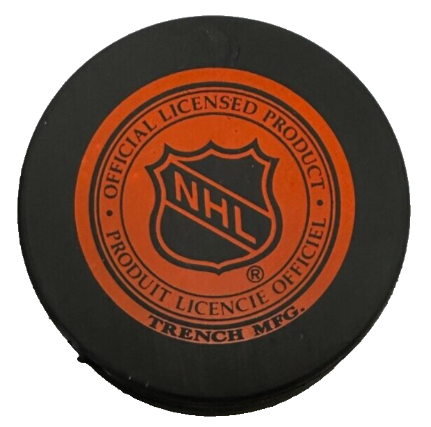 Brent Hughes Autographed Boston Bruins Hockey Puck NHL