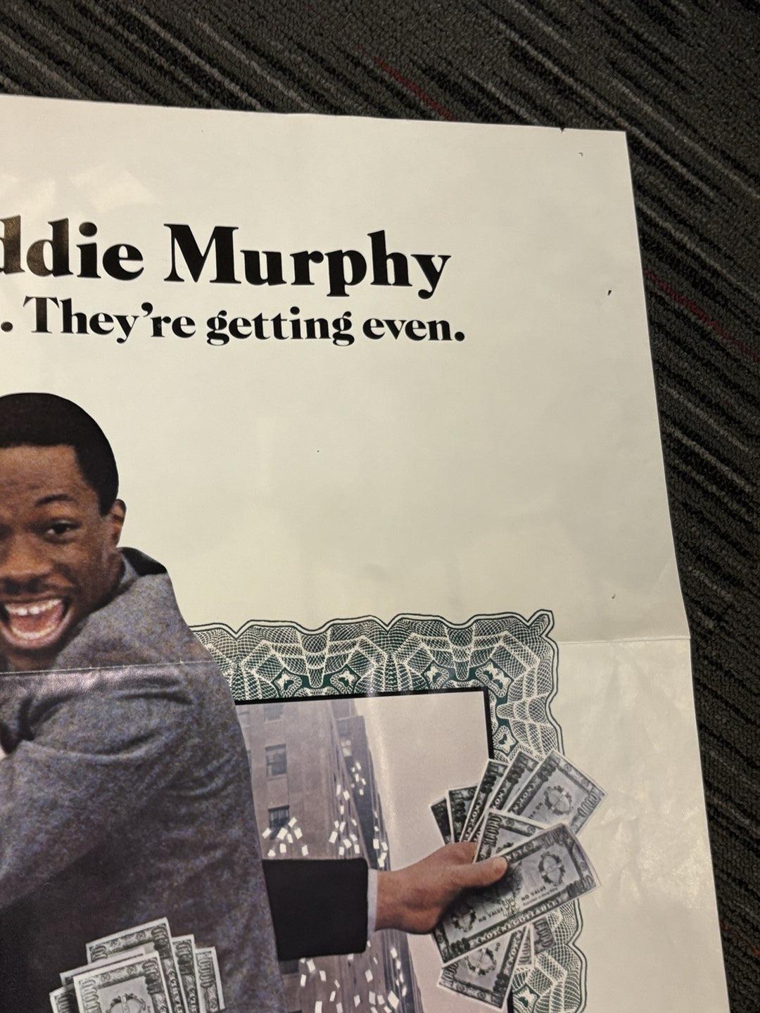 Trading Places 27x41 Folded Original Movie Poster 1983 Dan Aykroyd Eddie Murphy