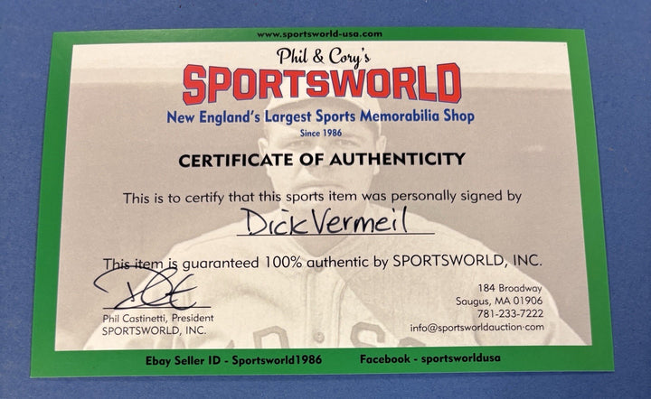 Dick Vermeil HOF To Steven Signed Wilson Football Eagles Rams Sportsworld COA