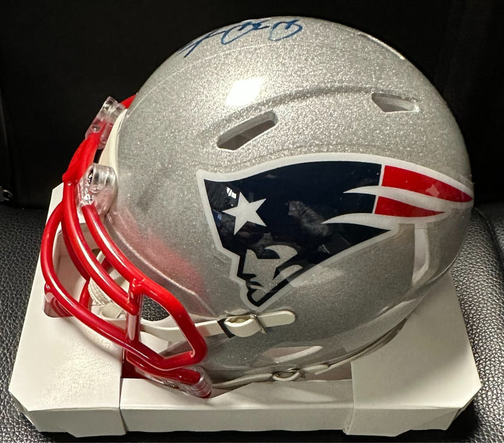 DeMario "Pop" Douglas Autographed New England Patriots Mini Helmet