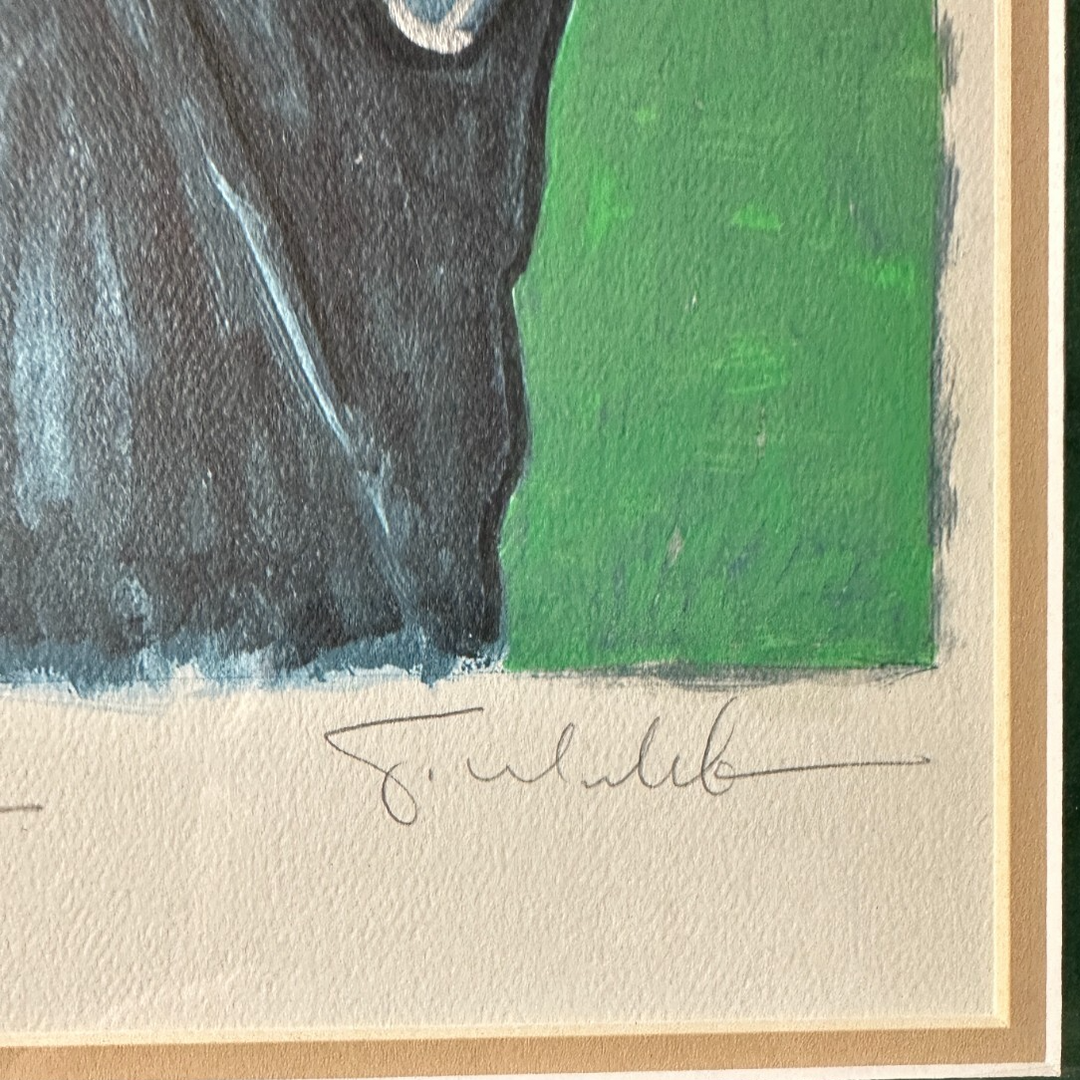 Arnold Palmer & Jack Nicklaus Signed Scott Medlock Golf Print /250 BAS