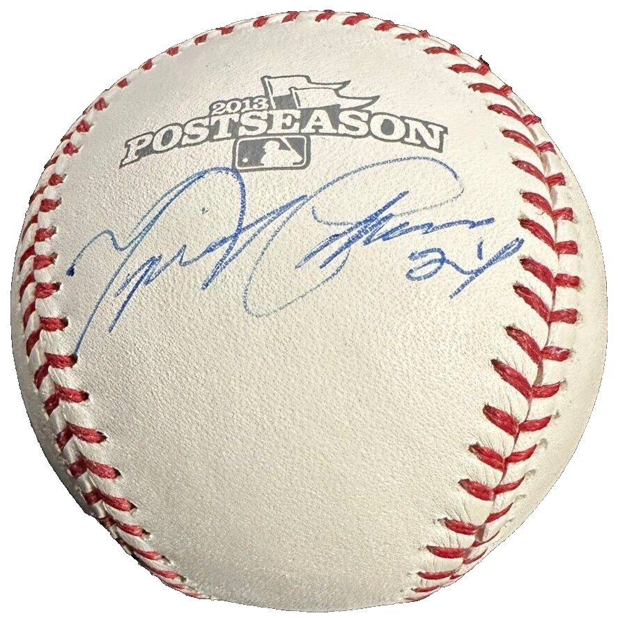Miguel Cabrera Autographed Official MLB 2013 Postseason Baseball BAS Tigers