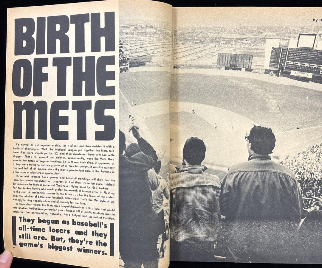 1965 - NEW YORK METS Special Magazine Casey Stengel