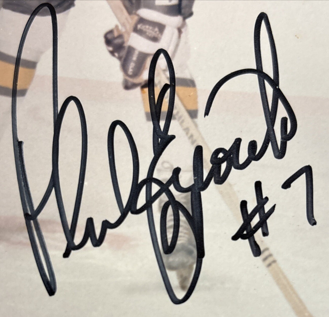 Phil Esposito Wayne Cashman Ken Hodge Signed “Esposito Line” 8x10 Photo /300