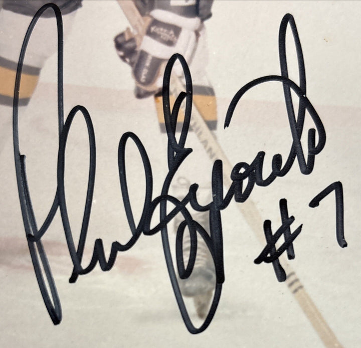 Phil Esposito Wayne Cashman Ken Hodge Signed “Esposito Line” 8x10 Photo /300