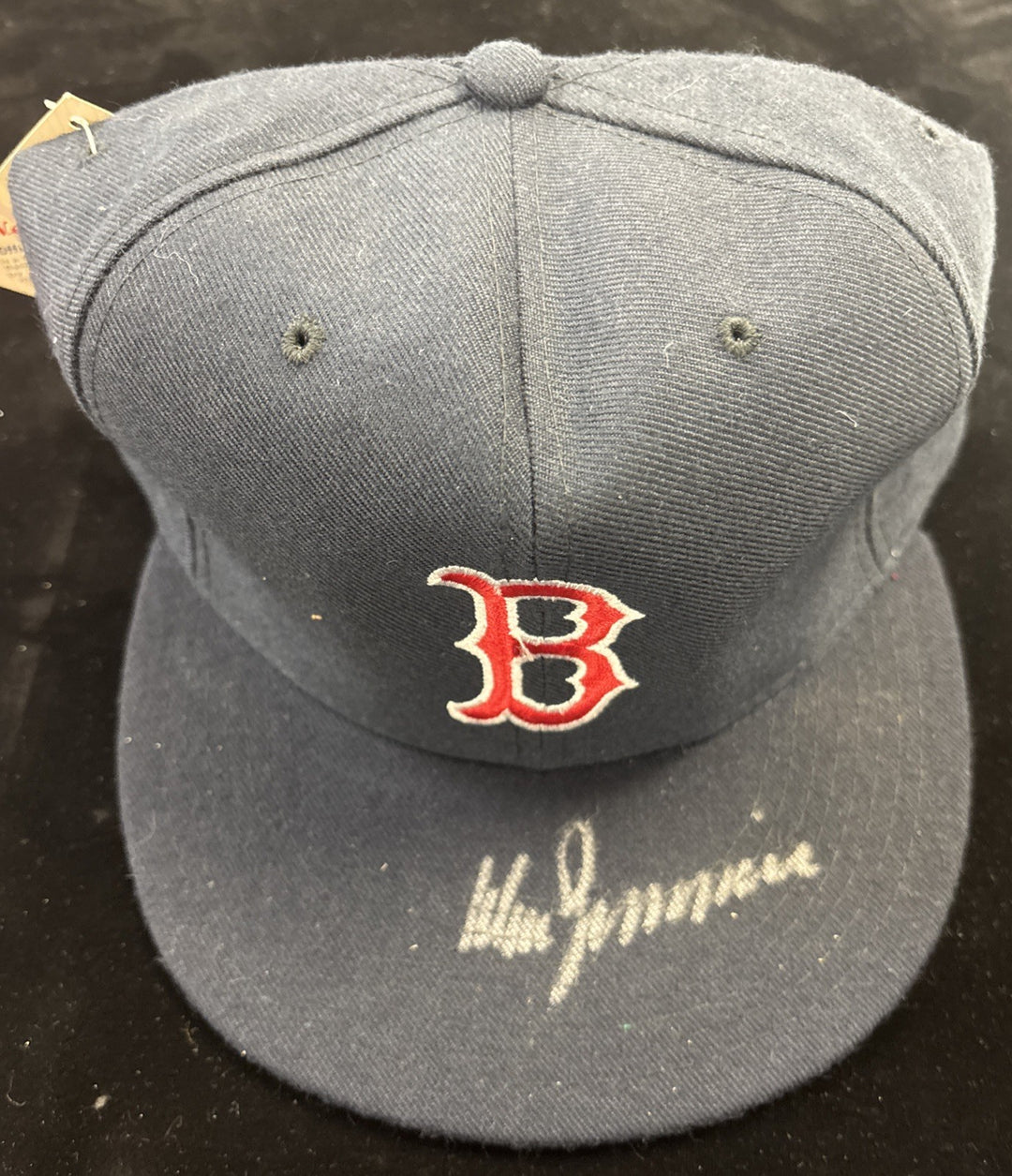 Don Zimmer Autographed Boston Red Sox Baseball Fitted Hat Fleer