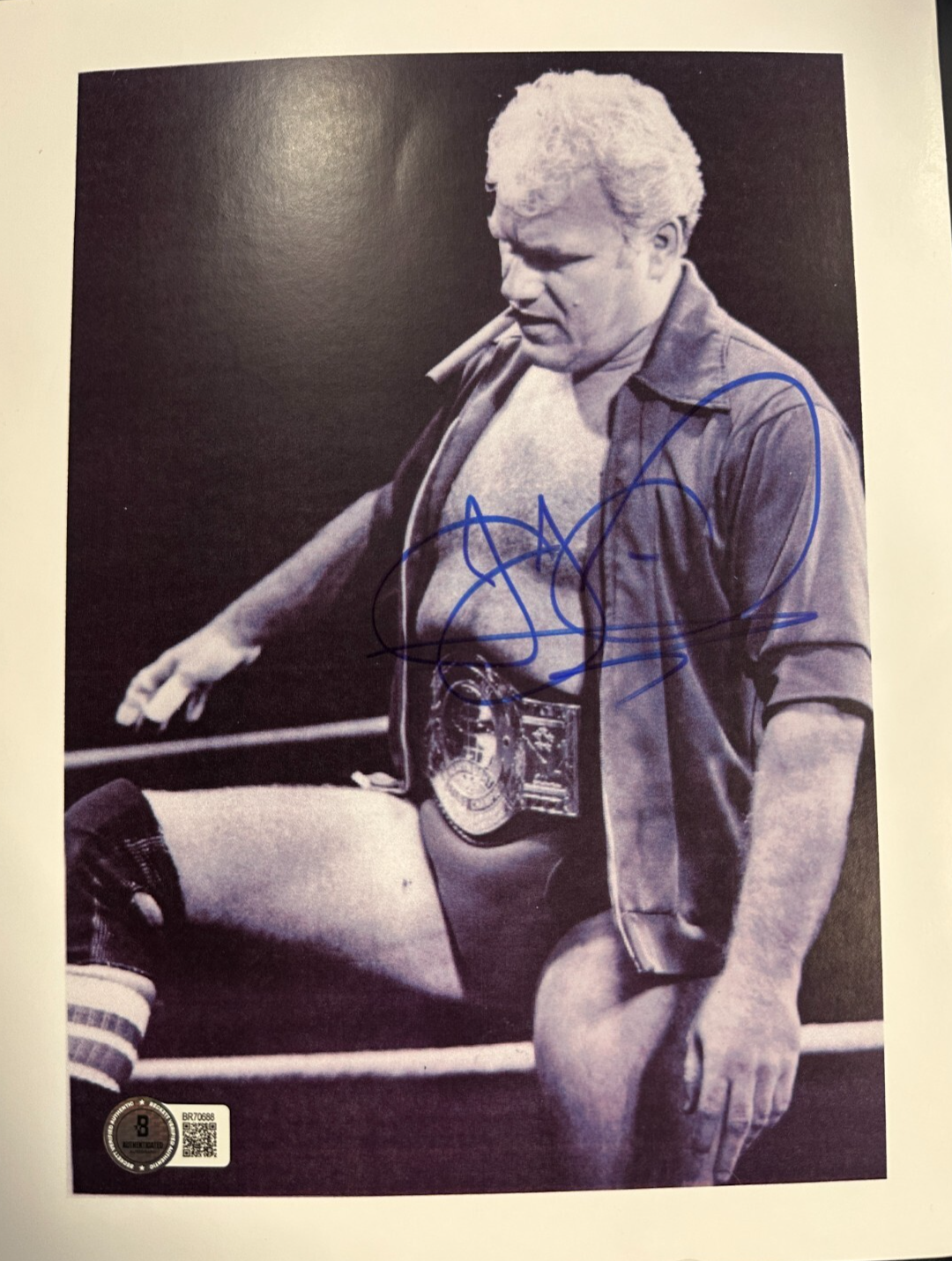 J.J. Dillon Autographed 8x10 Photo Four Horseman NWA WCW BAS