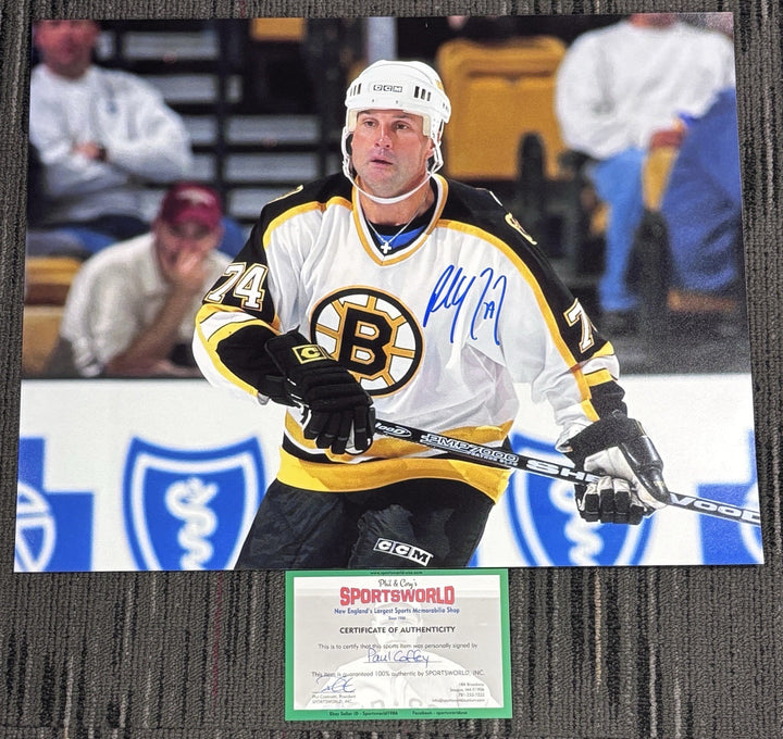 Paul Coffey Autographed Boston Bruins 16x20 Photo HOF