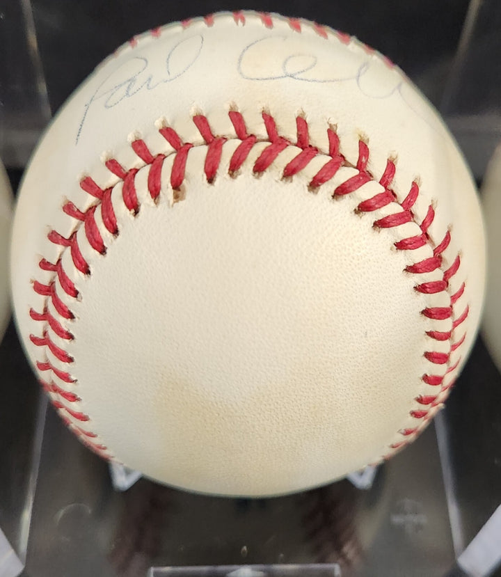 Paul Cellucci Signed American League Baseball Massachusetts Governor COA
