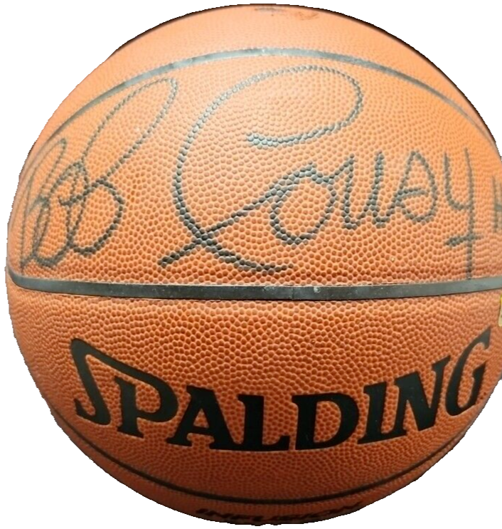 Bob Cousy Autographed Spalding Infusion Basketball W/ HOF 71 Inscription Celtics