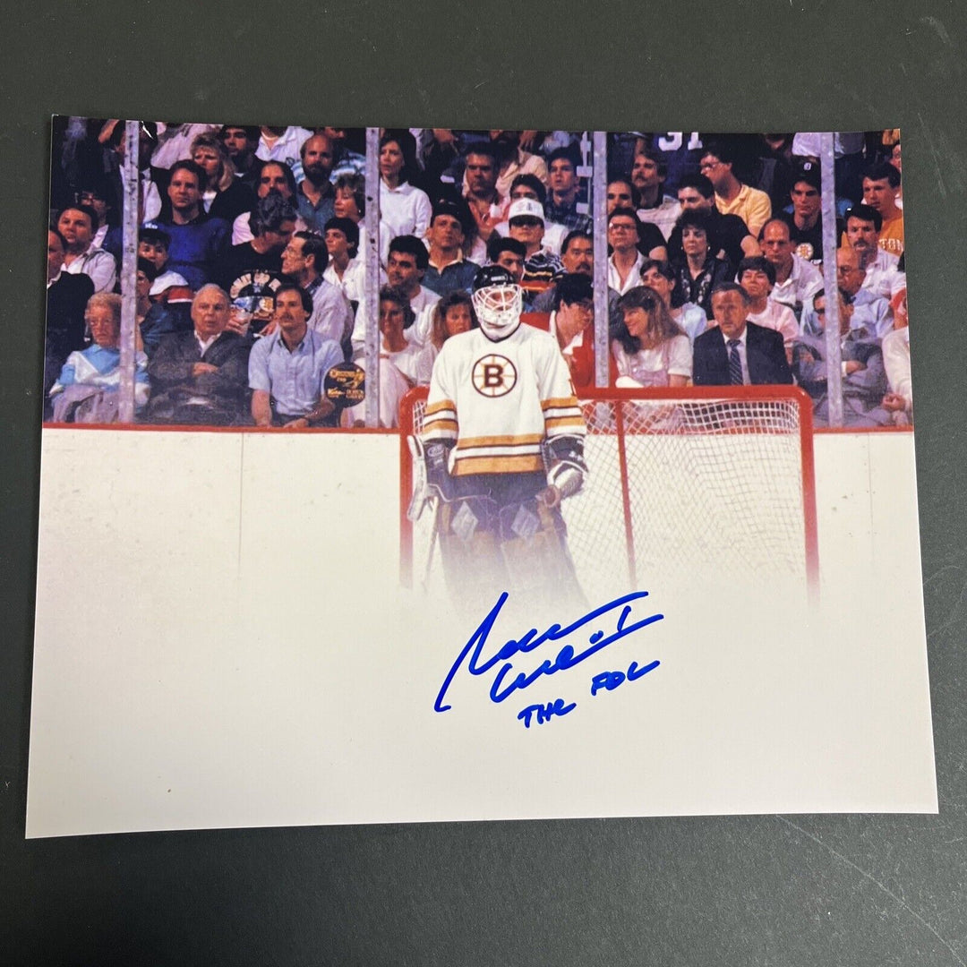 Reggie Lemelin The Fog Inscribed Signed 8x10 Boston Bruins Sportsworld