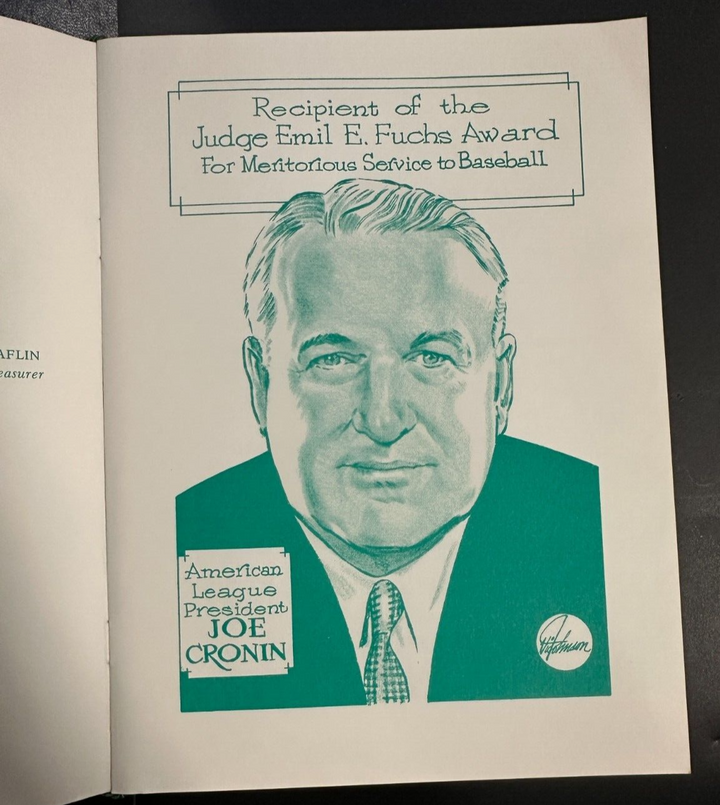Jan 29, 1970 31st Annual Baseball Writers Association America Dinner Program