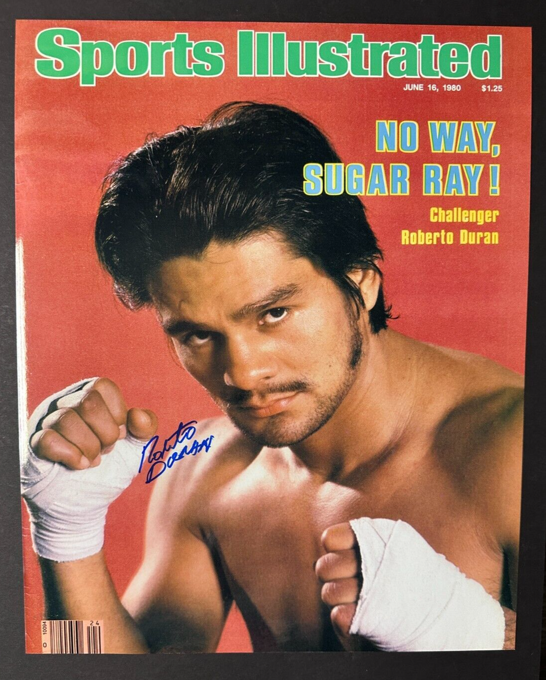 Roberto Duran Autographed 6/14/1980 Sports Illustrated 16x20 Cover Photo