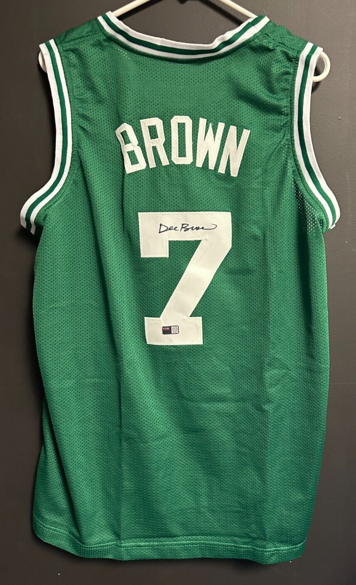 Dee Brown Autographed Boston Celtics Custom Green Jersey Tri-Star COA