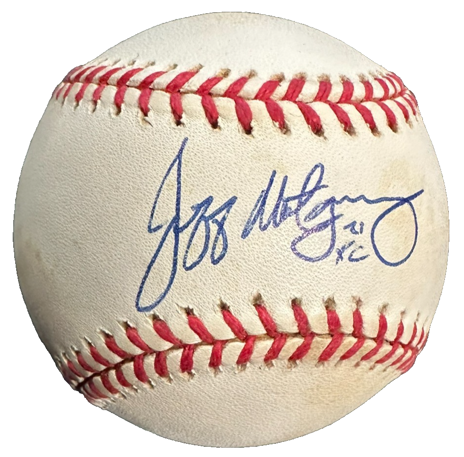 Jeff Montgomery Autographed Official American League Baseball Kansas City Royals