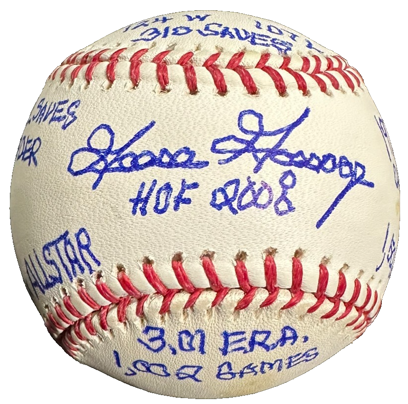 Goose Gossage Autographed Yankee Stadium Final Season 9x Stats Baseball