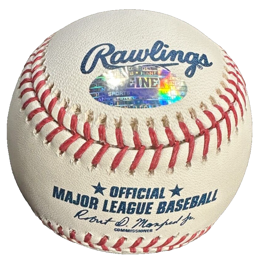 Derek Jeter Autographed Engraved Major League Baseball Yankees Steiner 33/1000