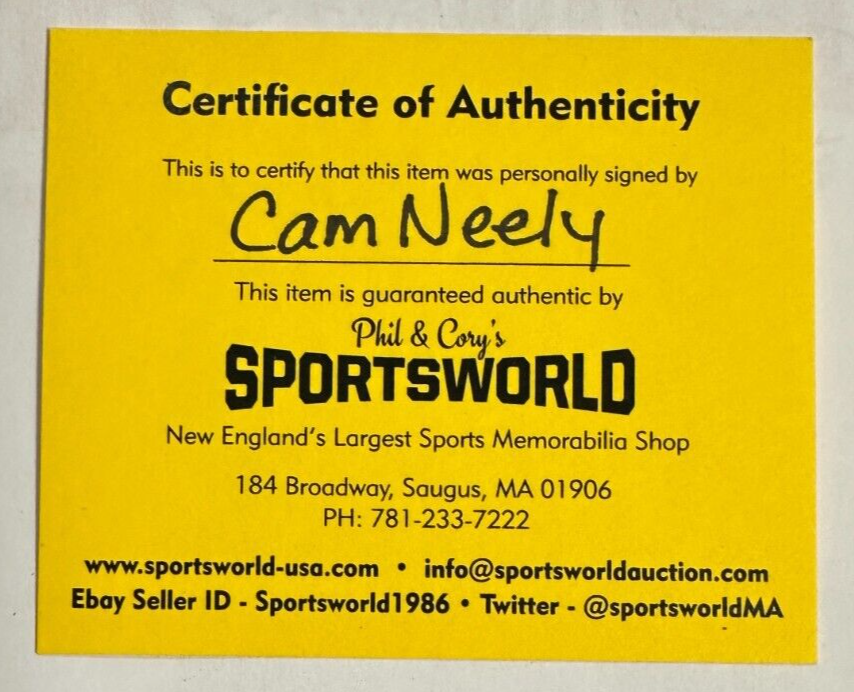 Cam Neely Autographed Boston Bruins Official Game Puck MHL