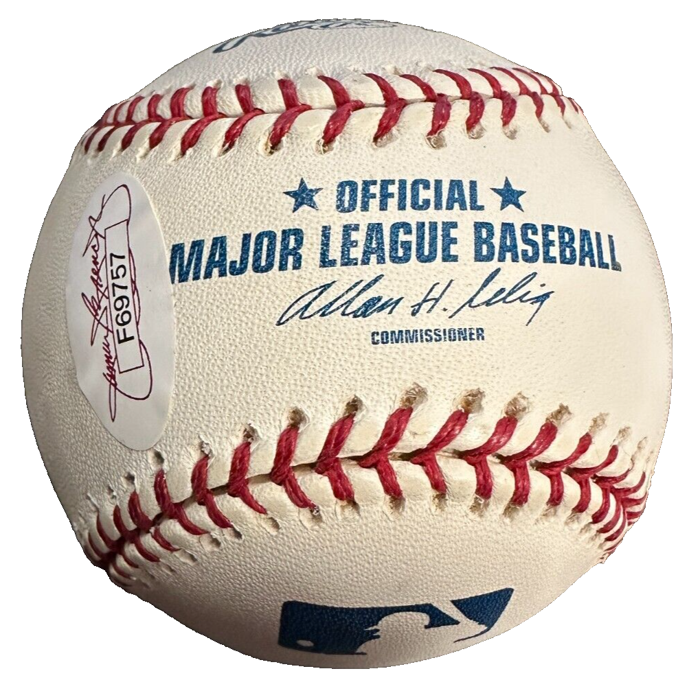 Jimmy Piersall Autographed Official Major League Baseball JSA Red Sox