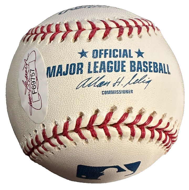 Jimmy Piersall Autographed Official Major League Baseball JSA Red Sox