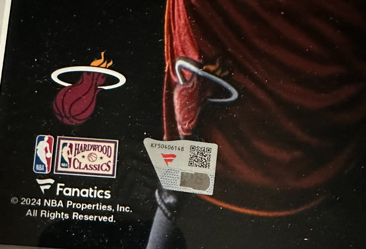 Shaquille O'Neal & Dwyane Wade Autographed 16x20 Photo Framed Fanatics Heat