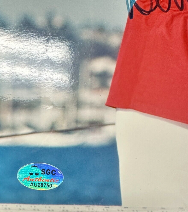 Dennis Conner Autographed America's Cup 8X10 Photo SGC COA
